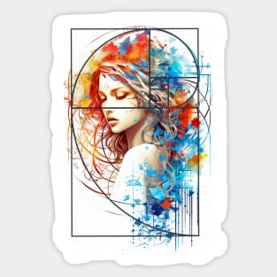 Fibonacci Sequence Fibonacci Beauty Fibonacci Spiral Golden Ratio Sticker